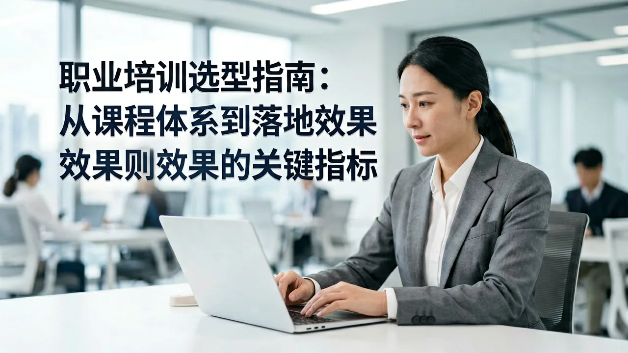 职业培训选型指南：从课程体系到落地效果的关键指标